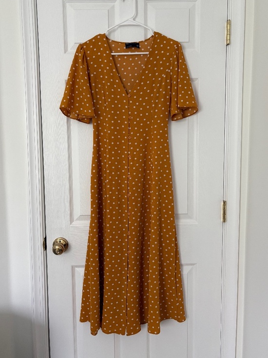 ASOS Dresses & Skirts - Polka Dot Short Sleeve Maxi Dress